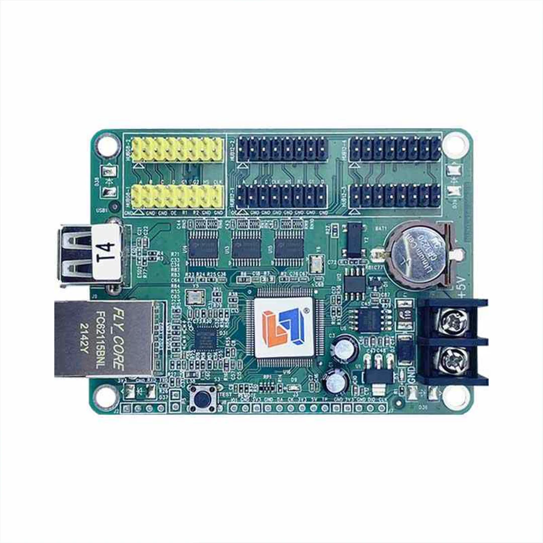 LS-T4 Control Card Single and dual-Color LED Display Mainboard Advertising Screen Card Multi-Region Display Can Be Redeveloped