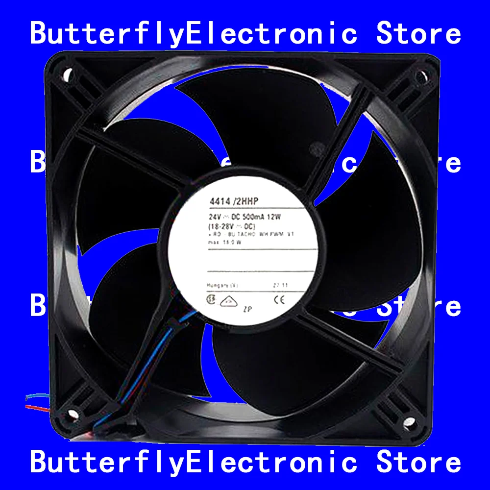 new-original-4414-2hhp-24vdc-500ma-12w-4wires-cooling-fan-12038-120-120-38mm