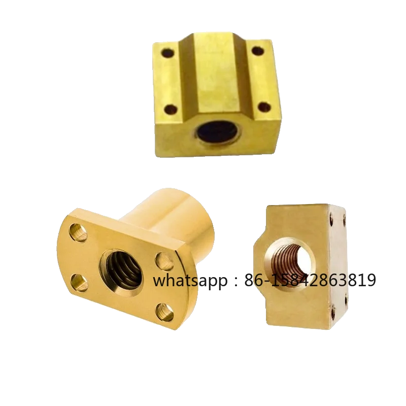 

NSAR/NSBR-8 10 12 16 20 25 32 36 40 Трапециевидные гайки для винтов, квадратные гайки для обрезки, набор из трех штук