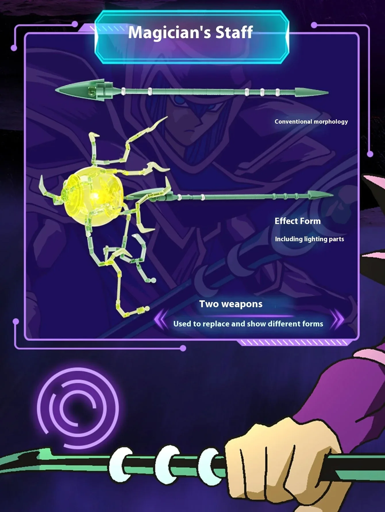 Yu Gi Oh-décennie s de Construction Magicien des Ténèbres, Jouets Assemblés, Figurines d'Animation, Modèles, Ornements de Bureau, Cadeaux