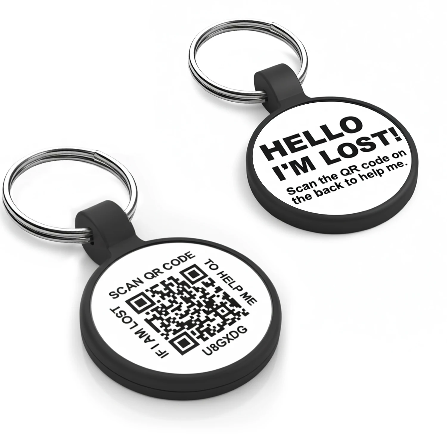 Cat Accessories QR Code Dog Tag, Cat Tags, No Subscription Fee,Online Pet Contact, Scan QR Receive Instant Location Alert Email