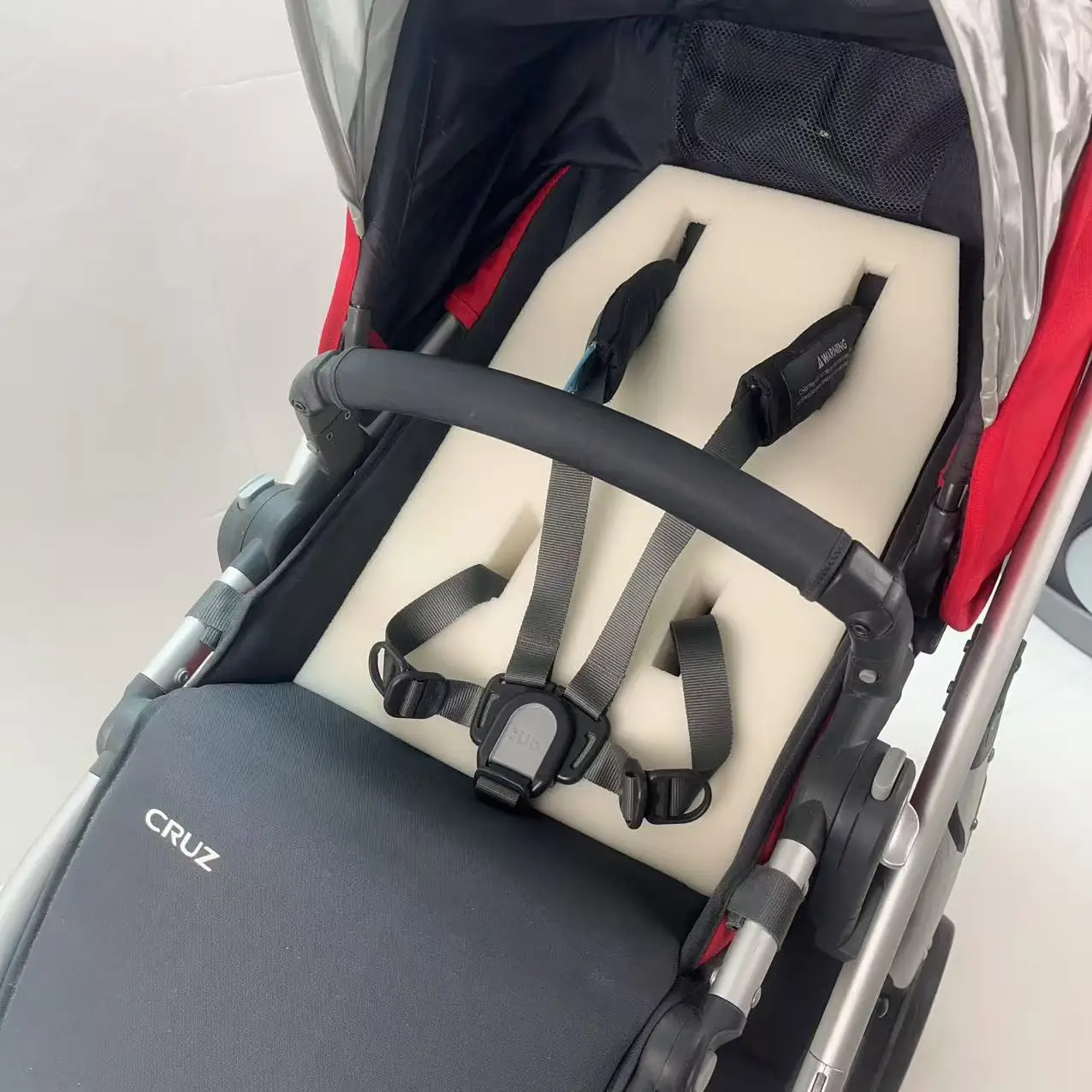 Baby Stroller Seat Cushion Compatible with Uppababy Vista V2, V3 Cruz V2 2 in 1 Newborn to Toddler Comfort Insert Flat lying