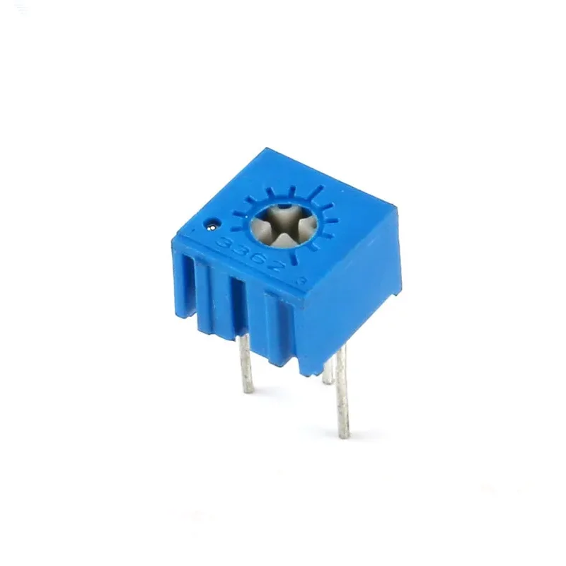 50PCS 3362P Trimmer Potentiometer Variable Resistor Adjustable 100R 1K 2K 5K 10K 20K 50K 100K 1MΩ Multi-Turn Trim Pot 3362 Seri