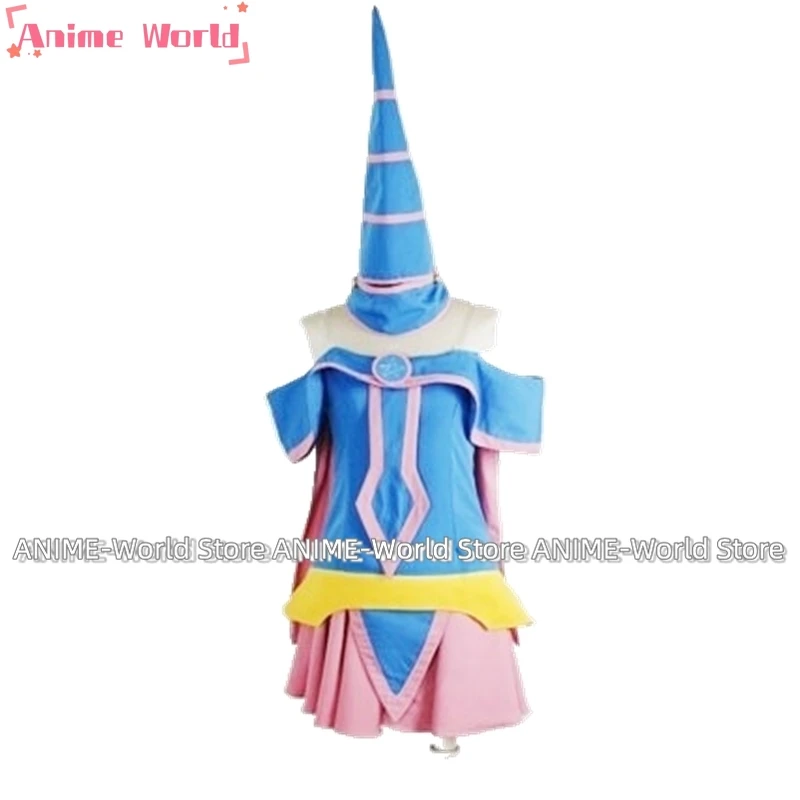 《Custom Size》Anime High Quality Dark Magician Girl Dress Uniforms Cosplay Costume Wig Shoes Christmas Halloween Dress