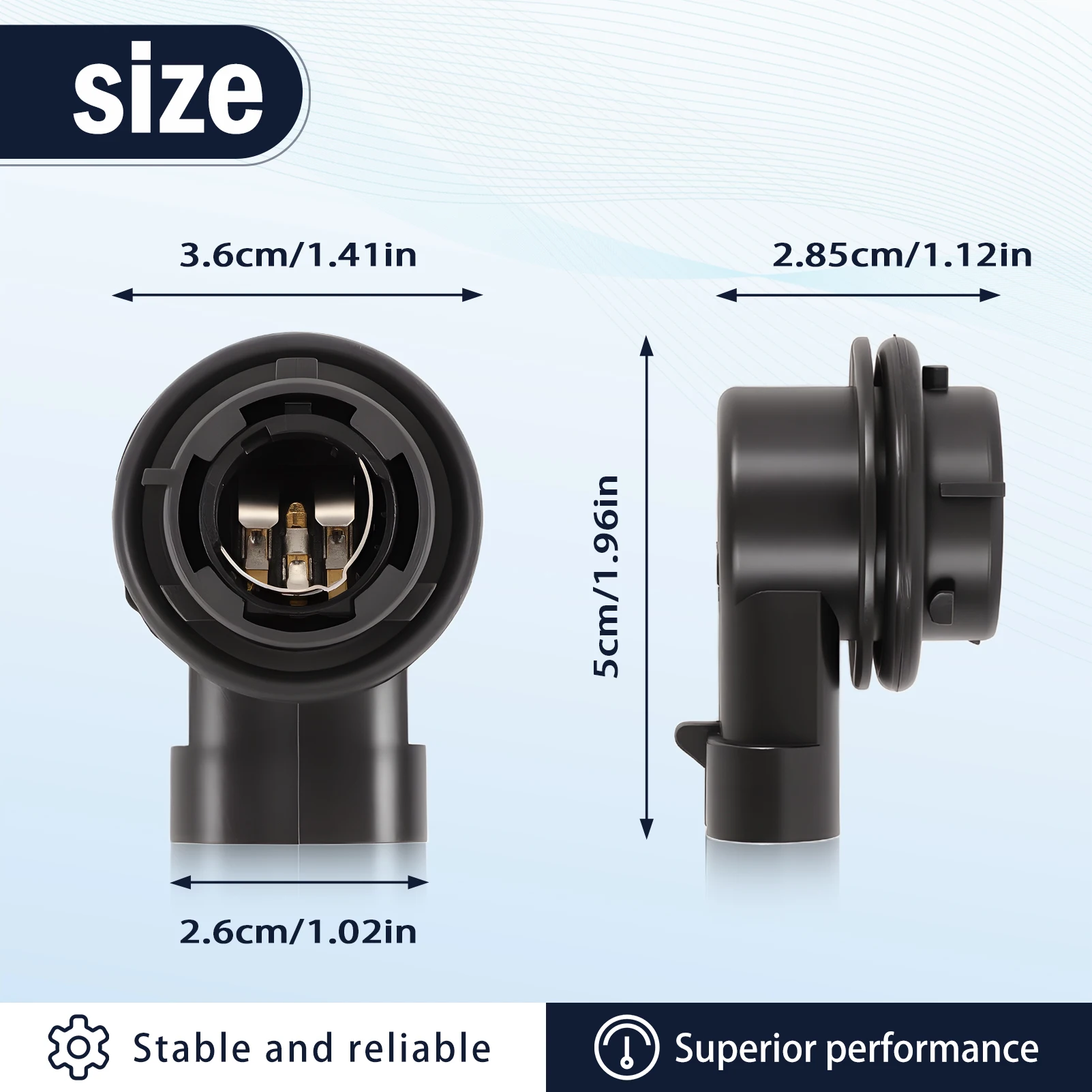 

2 PCS 77367320 Daytime Running Light Lamp Holder 68285062AA FOR Jeep Renegade 2015-2018, Fiat 500X 2015-2018