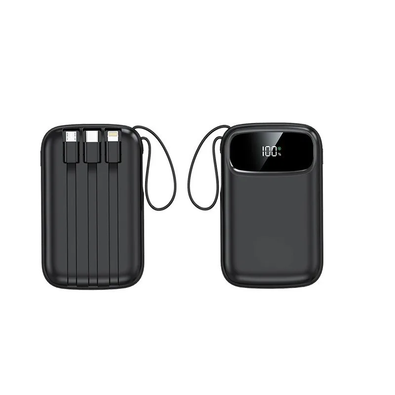 باور بانك 120 وات 10000 مللي أمبير في الساعة 20000 مللي أمبير في الساعة مدمج قابل للسحب USB-C وكابل لايتنينج لهاتف آيفون 16 سامسونج S25 Xiaomi 3C شهادة