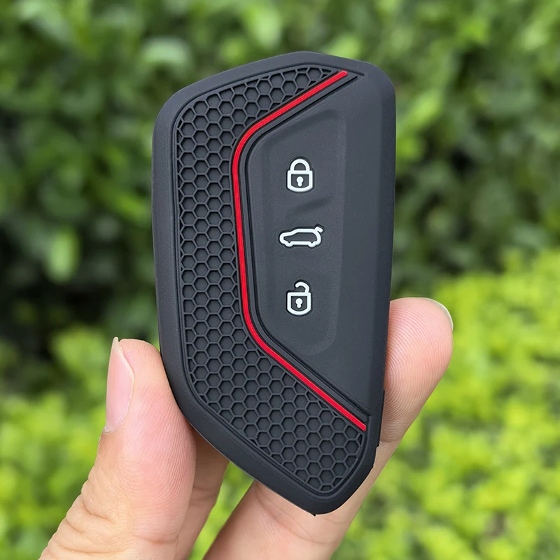 Car Key Case Silicone Cover For VW Volkswagen Golf 8 MK8 ID3 ID.4 Cupra Formentor Tarraco Skoda Octavia A8 SEAT Leon MK4 view 4