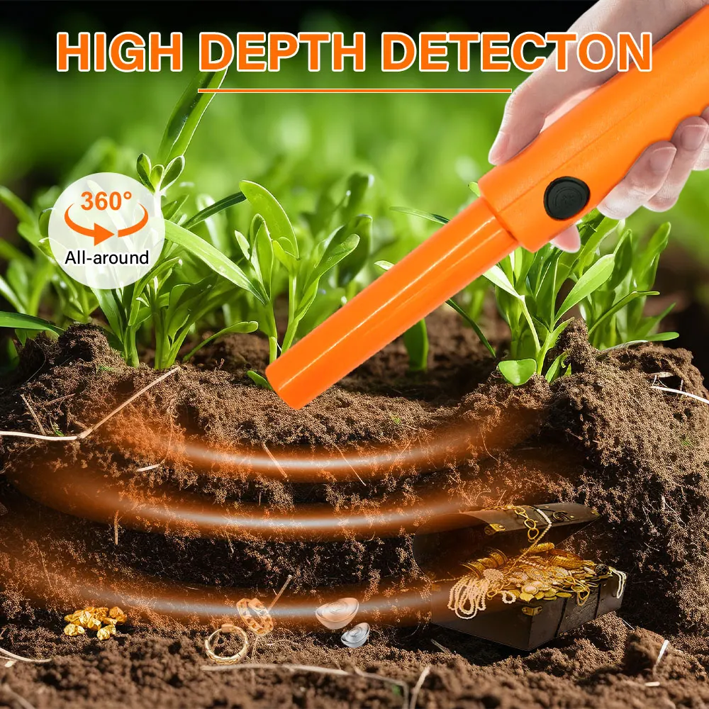 Handheld Metal Detector TC-116 High Sensitivity Positioning Rod With Anti-scratch Protection Cover Metal Pinpointing