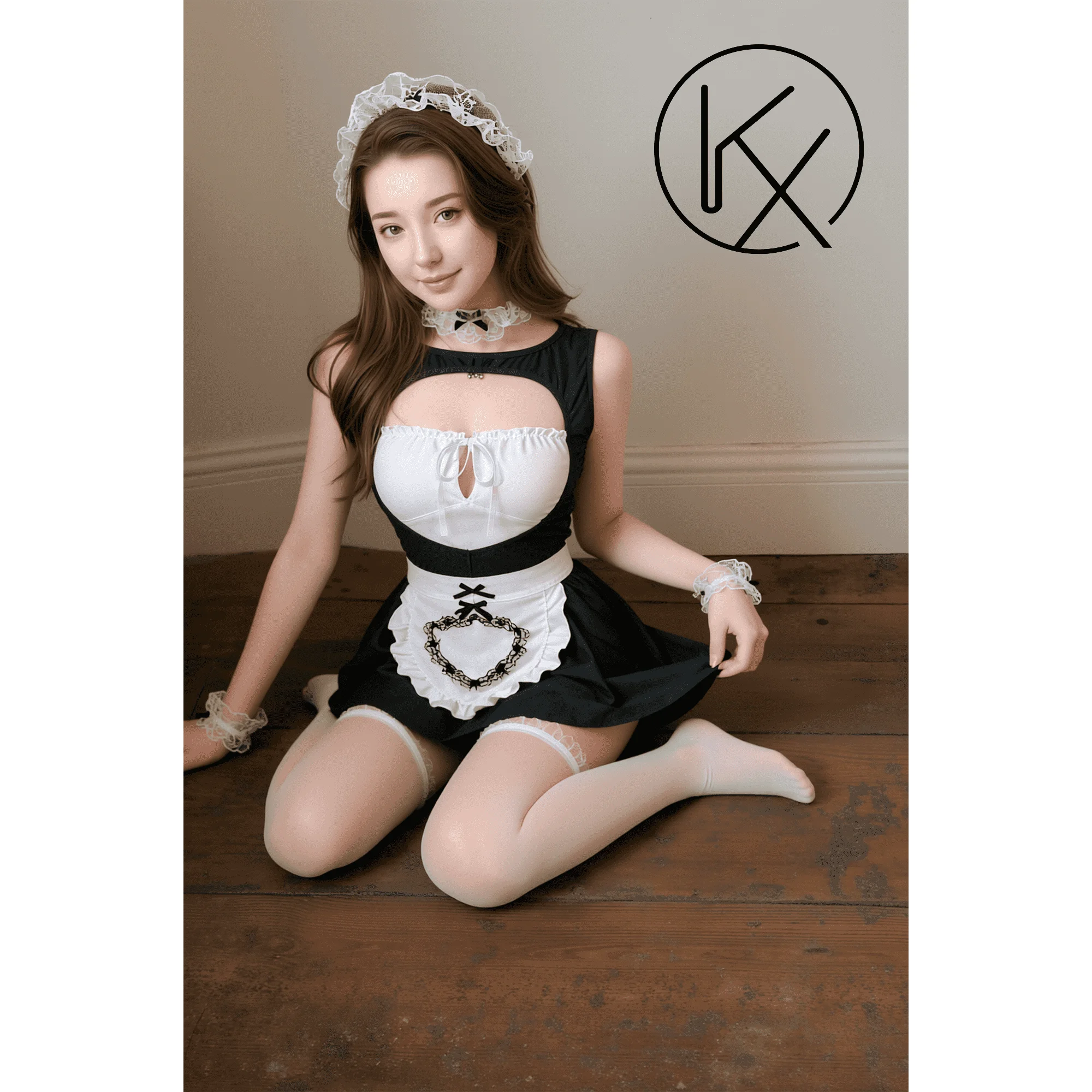 kaixiggmm Sexy lingerie, uniform, seductive sleepwear, flirtatious and hot bed, no need to take off, passionate maid, battle rob