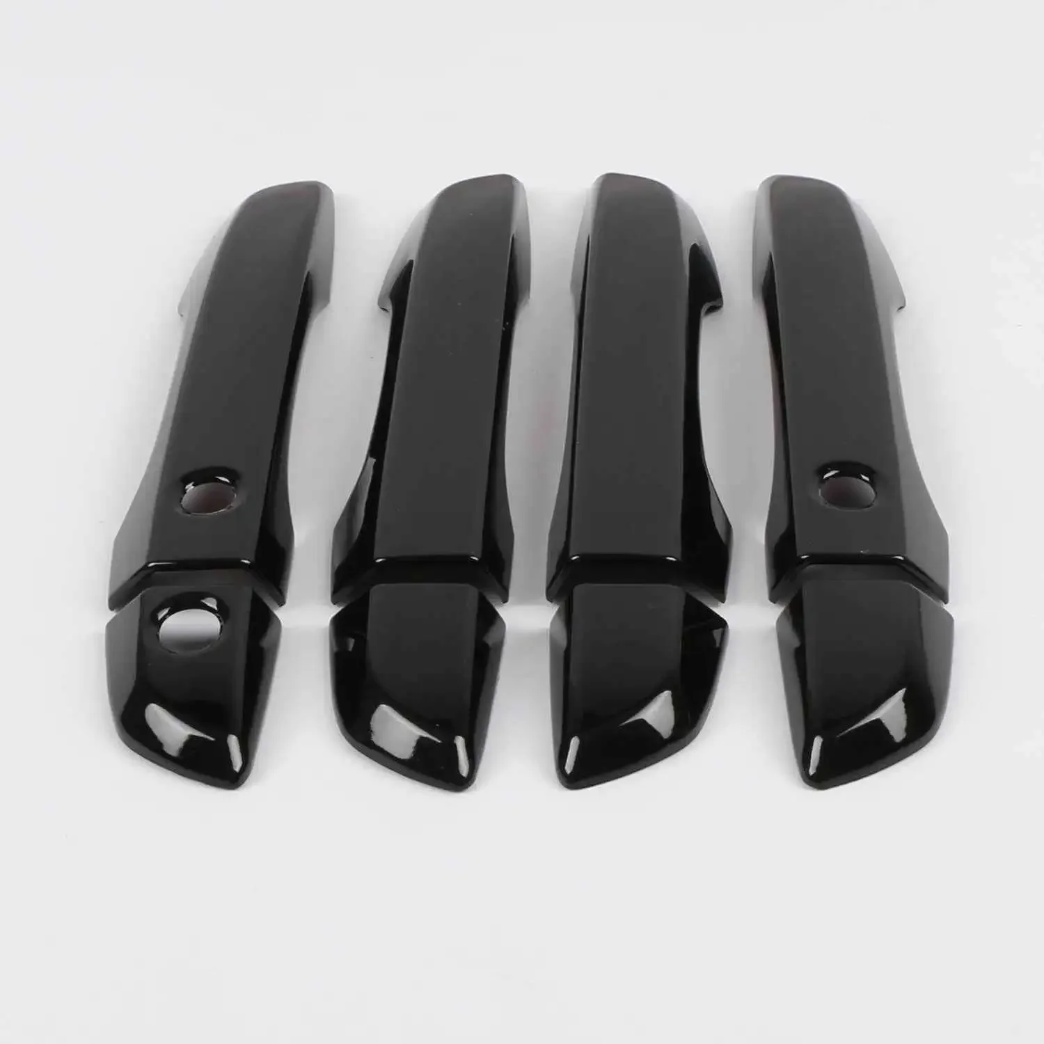 

Outside Smartkey LHD ABS Glossy Black Door Handle Lid Side Protect Frame Cover Trim For 2016-2021 Honda Civic Sedan 4-Door 8pcs