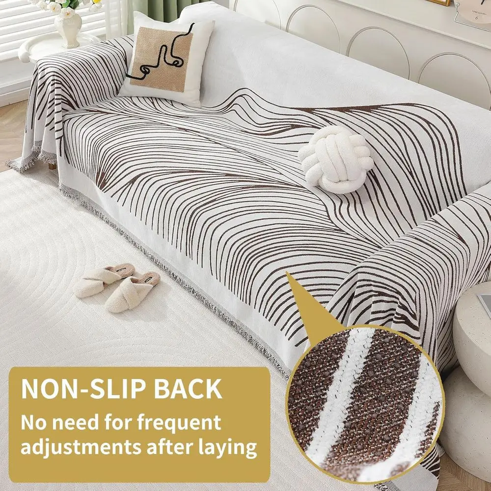 Pelindung Sofa 3-Bantalan Ramah Hewan Peliharaan, Dapat Dicuci, untuk Sofa Bentuk L, 71x134 - Anti-Selip, Tebal, untuk Anak-Anak dan Anjing