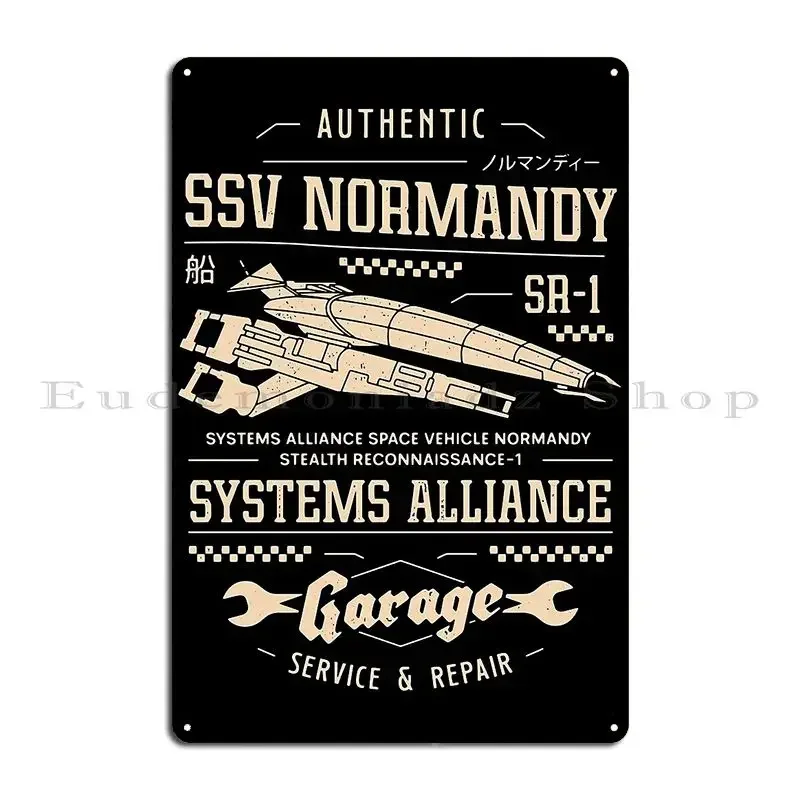 Ssv Normandy Garage Metal Sign Retro Wall Decor Wall Decor Print Cinema Tin Sign Poster