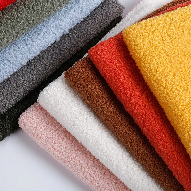 1/2/3-meter synthetic sewing fabric Thickened lambswool with uniform particles DIY handmade doll clothing fabric.