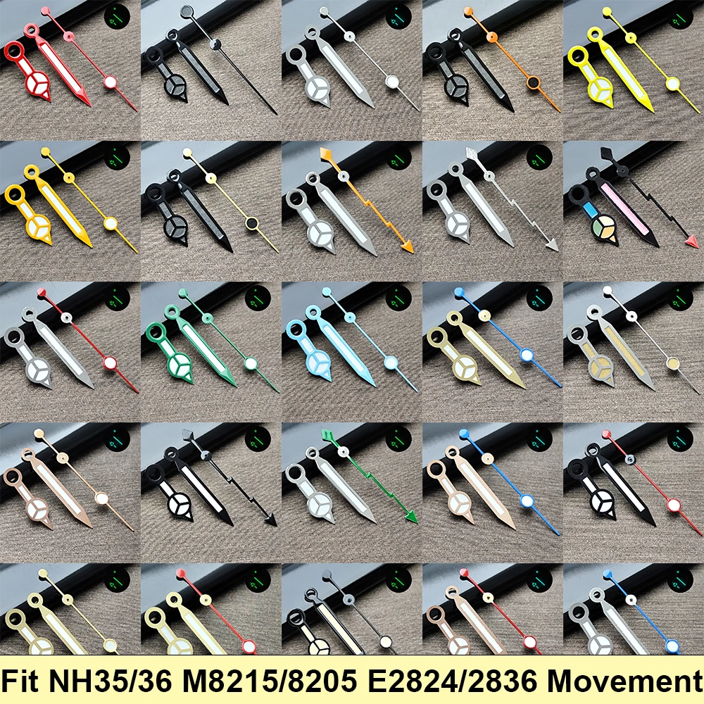 Watch Hands Set Luminous Replacement Nh35 - Blauwgroene Lichtgevende Wijzers Set Geschikt voor