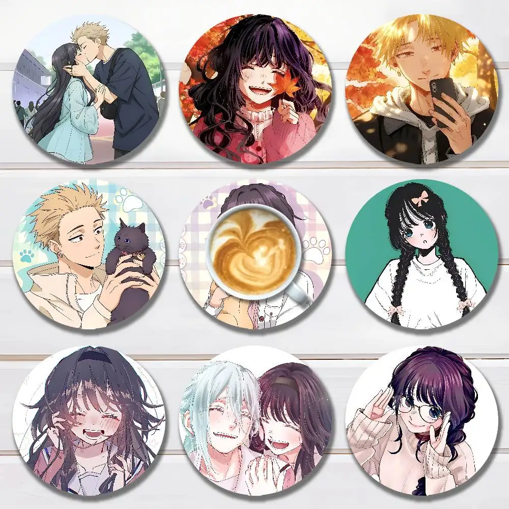 

K-Kaoru Hana wa Rin to Saku wooden anti-slip coasters suitable for home office and theme party decoration