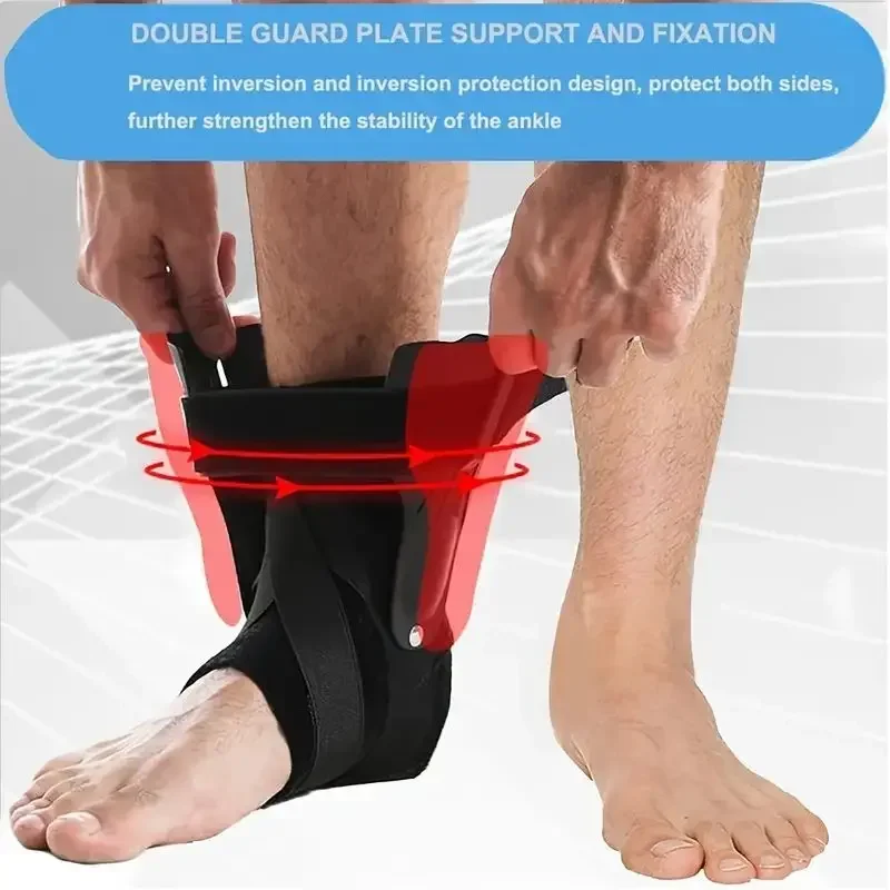 Ankle Brace-Stirrup Ankle Splint- Adjustable Rigid Stabilizer for Sprains Tendonitis Post-Op Cast Support and Injury Protection