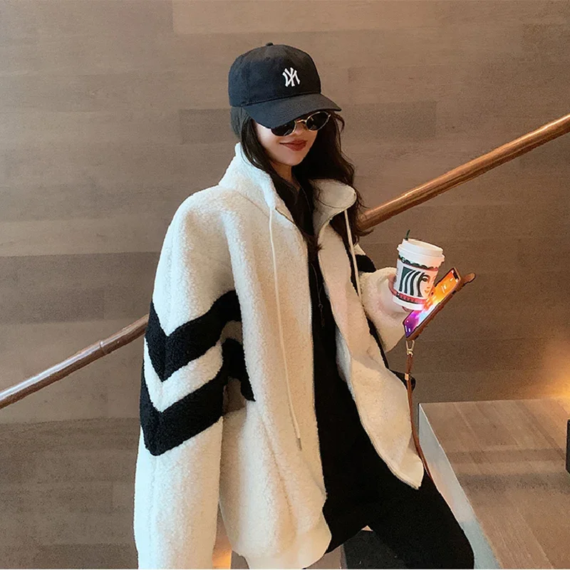 Cashmere Imitation Winter Thicken Warm Velvet Maternity Hoodies Chic Ins Loose Sweatshirt Clothes Pregnant Women Pregnancy Coats