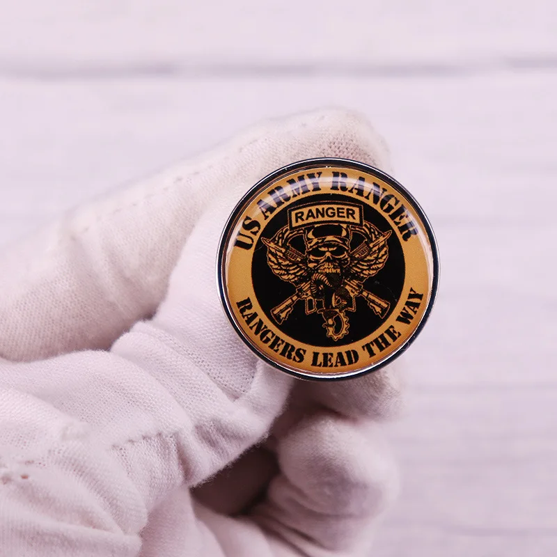 

Брошь кавалерии армии США, металлический значок с черепом, аксессуар