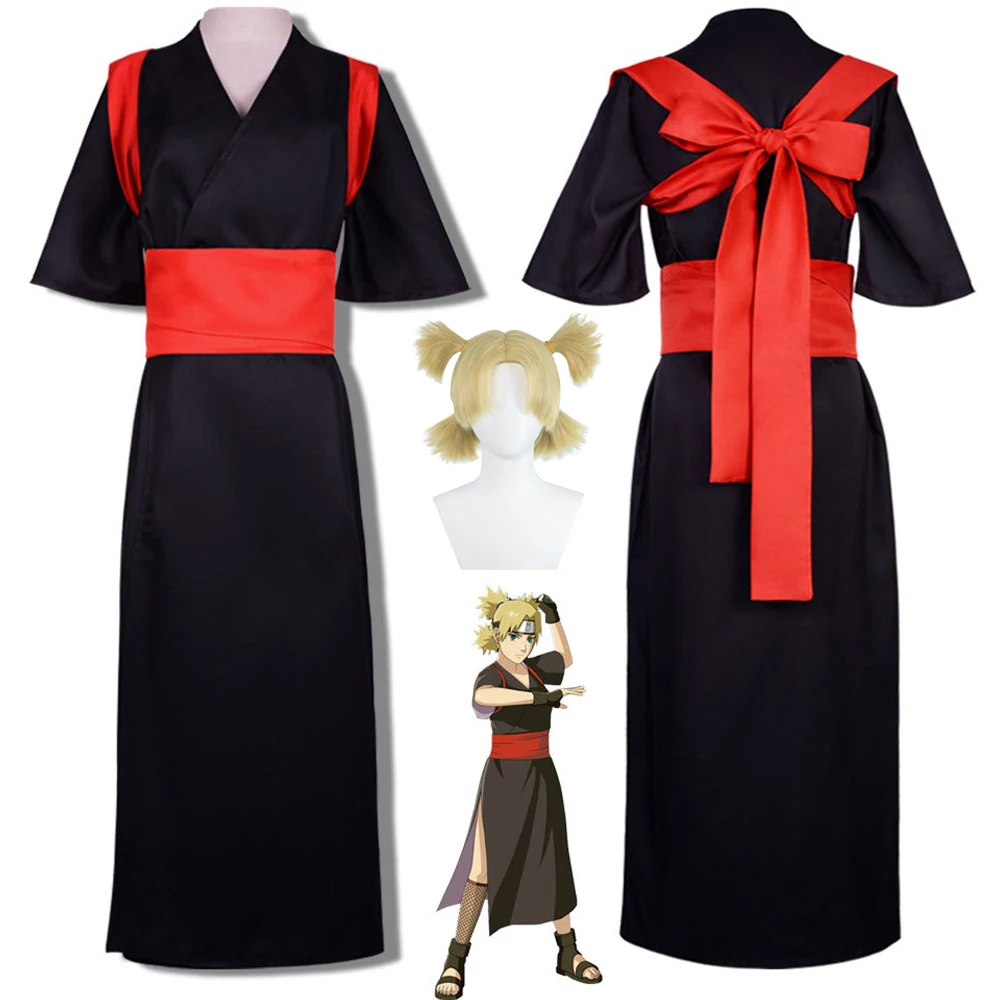 

Nara Temari Cosplay Costume Anime Ninja Temari Full Set Suit Halloween Carnival Party Dress Up Clothes Party Women Girl Costumes