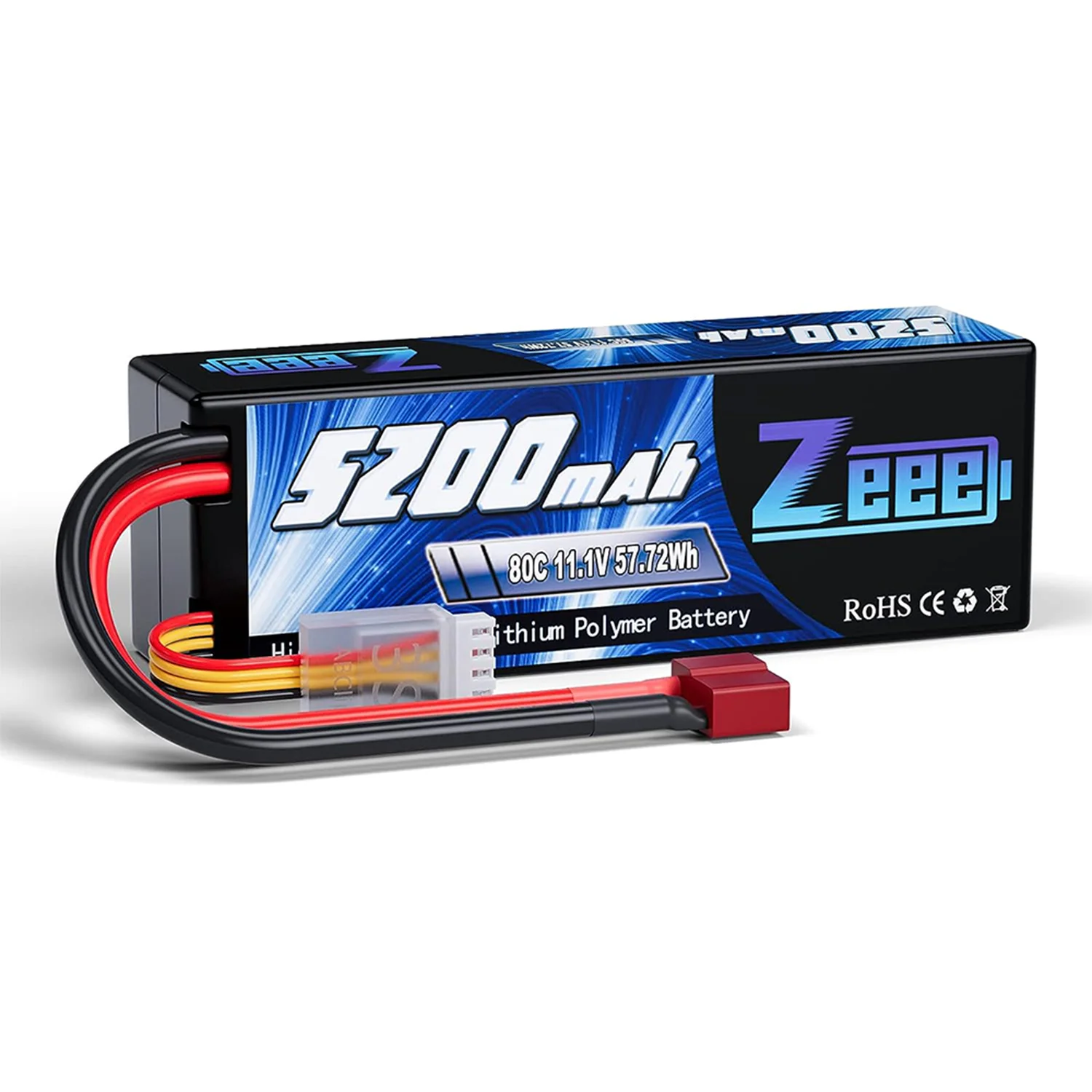 1/2pcs Zeee 3S 5200mAh Lipo Batterij 11.1V 80C met T/XT60/EC3/5 Plug Hardcase voor RC Auto Buggy Truck FPV Drone RC Model Onderdelen