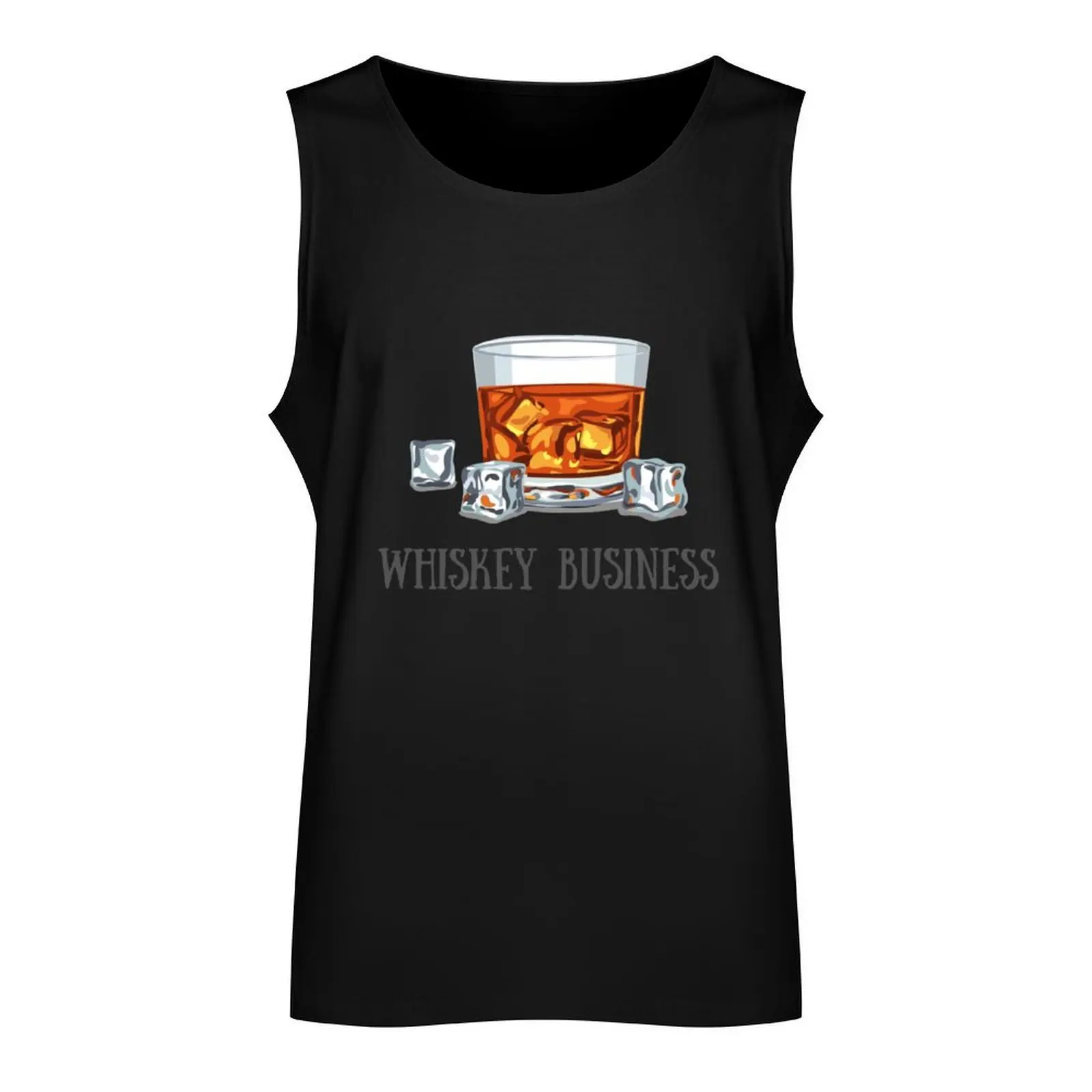 Whiskey Business, Risky Business Pun Tank Top Men's vest gym clothes man fitness Muscle fit Body man