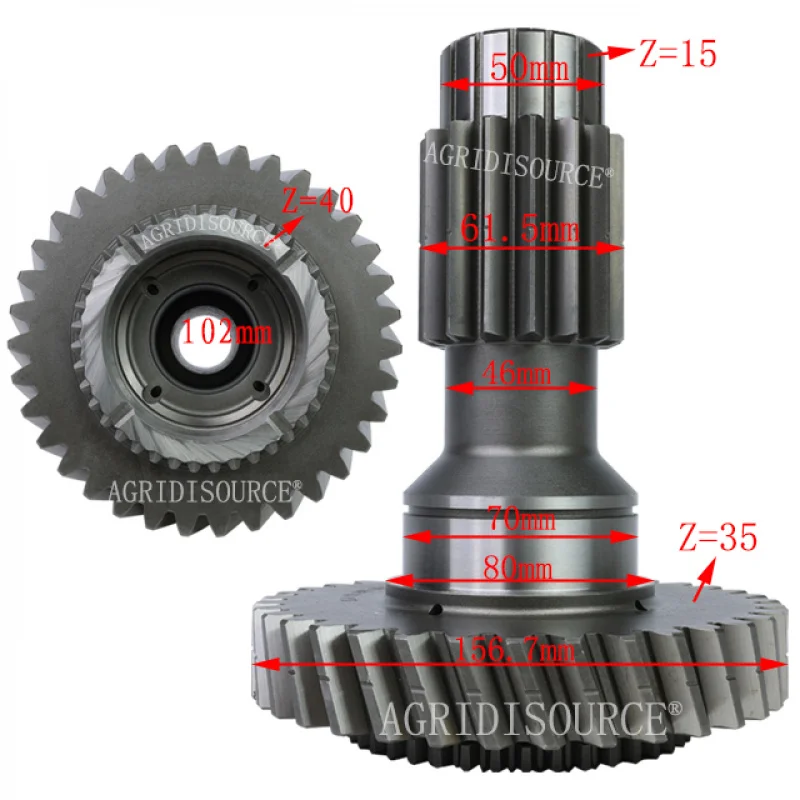 china：Hot sale For Foton Lovol Agricultural Farm tractor Spare Parts TD2C372010001 Drive gear shaft