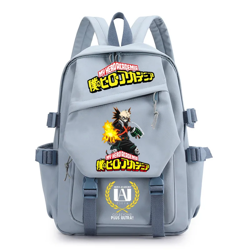 Ransel Anime Kartun My Hero Academia Tas Sekolah Siswa Anak Laki-laki Perempuan Tas Sekolah Ransel Kasual Tahan Air Oxford Pria Wanita