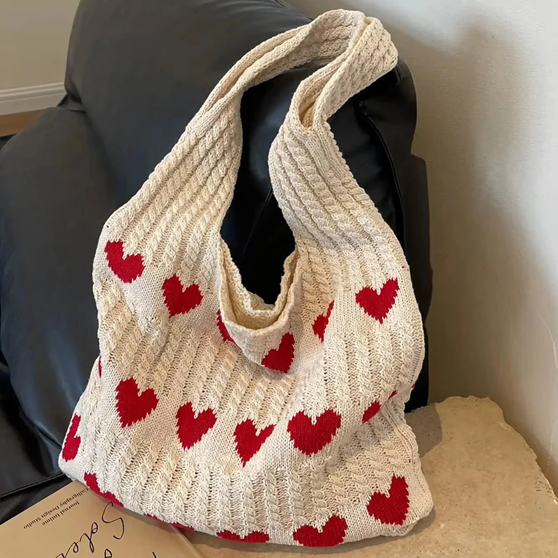 

Summer Casual Woven Designer Knitted Handbags Female Shopper Totes Large Capacity Women's Shoulder Bag