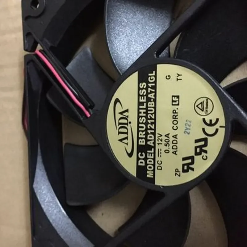 Original ADDA 12025 12cm Large Air Volume Fan for 12V 0.5A AD1212UB-A71GL