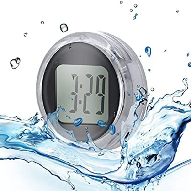 

Mini Waterproof Electronic Clock Universal Colorful Moto Bike Sticky Digital Display Clocks Moto Car Interior Accessories