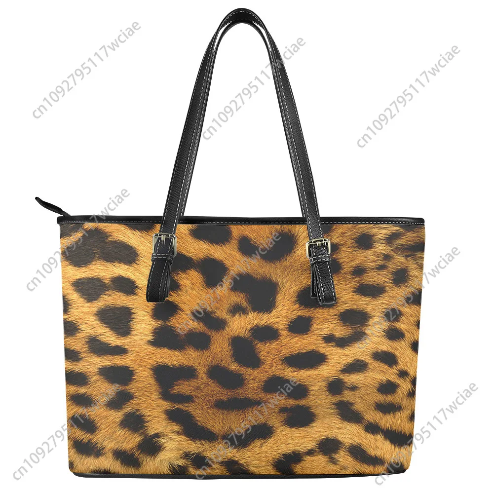 

Leopard print Fashion Custom Handbag Womens Mens Personalized Tote Bag Shoulder Bag Business Leather Purse Travel Bag Gift