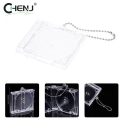 1pcs High Quality Blank Mini CD Case Keychain For DIY Keychains Backpack Hanging Decor Chain/Clip Accessories