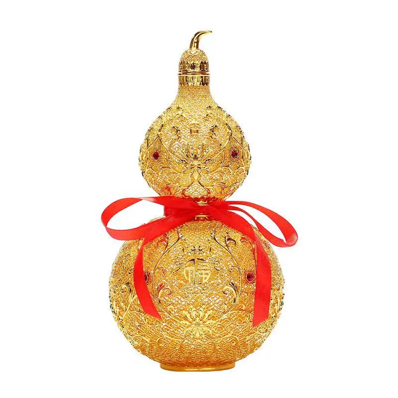 Living room home housewarming gifts, office color ornaments gourd decorations opened