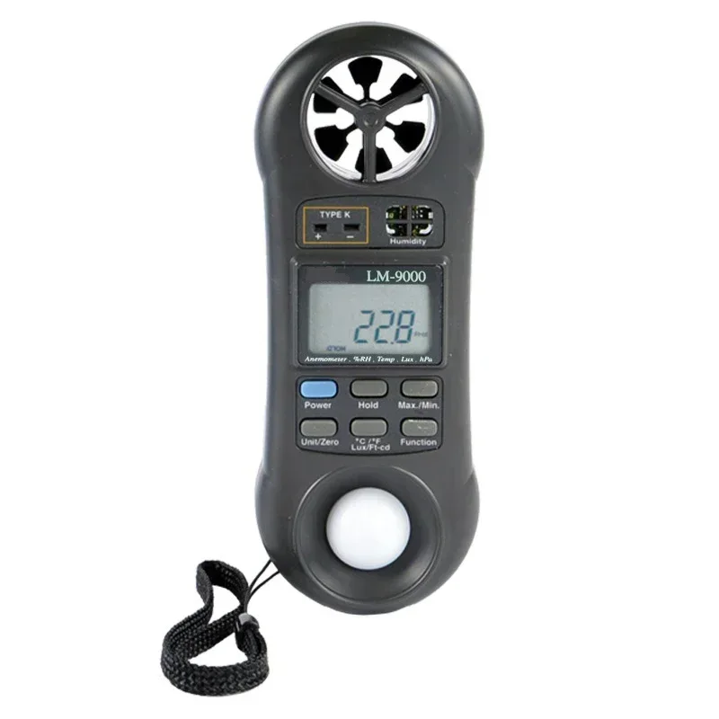 LM-9000 Environmental Quality Meter Wind Speed Air Volume and Hygrometer