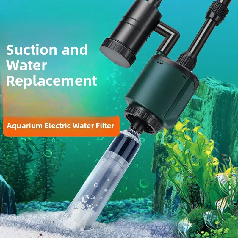 

Automatic Fish Tank Water Changer Cleaner Sand Washer Fish Excrement Vacuum Pump Aquarium Cleaning Tool Sqg Brand
