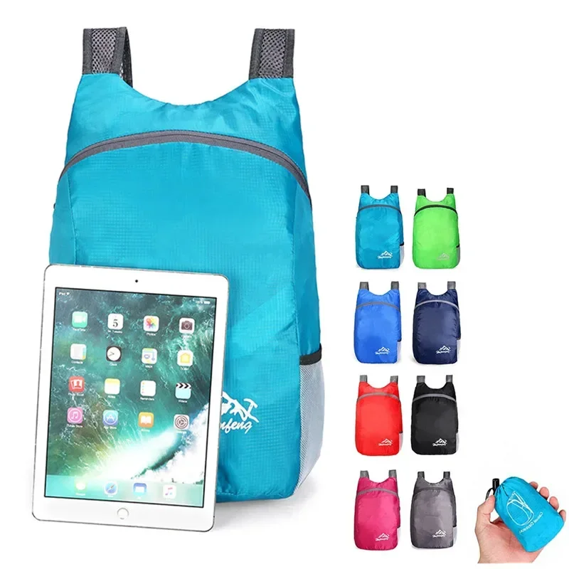 

Ultralight Foldable Backpack Waterproof Packable Gym Bag for Outdoor Travel Running Hiking Shopping Daypack Sports Shoulder Bag