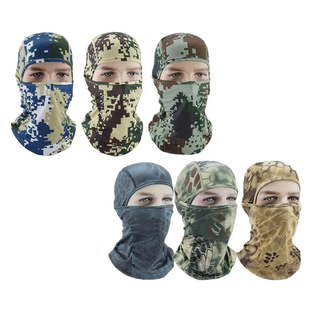 หน้ากากแบบเต็มหน้า ระบายอากาศได้ดี พร้อมผ้าคลุมศีรษะและคอ ป้องกันลม เหมาะสำหรับเล่นสกี เดินป่า เล่นกีฬา และปั่นจักรยาน