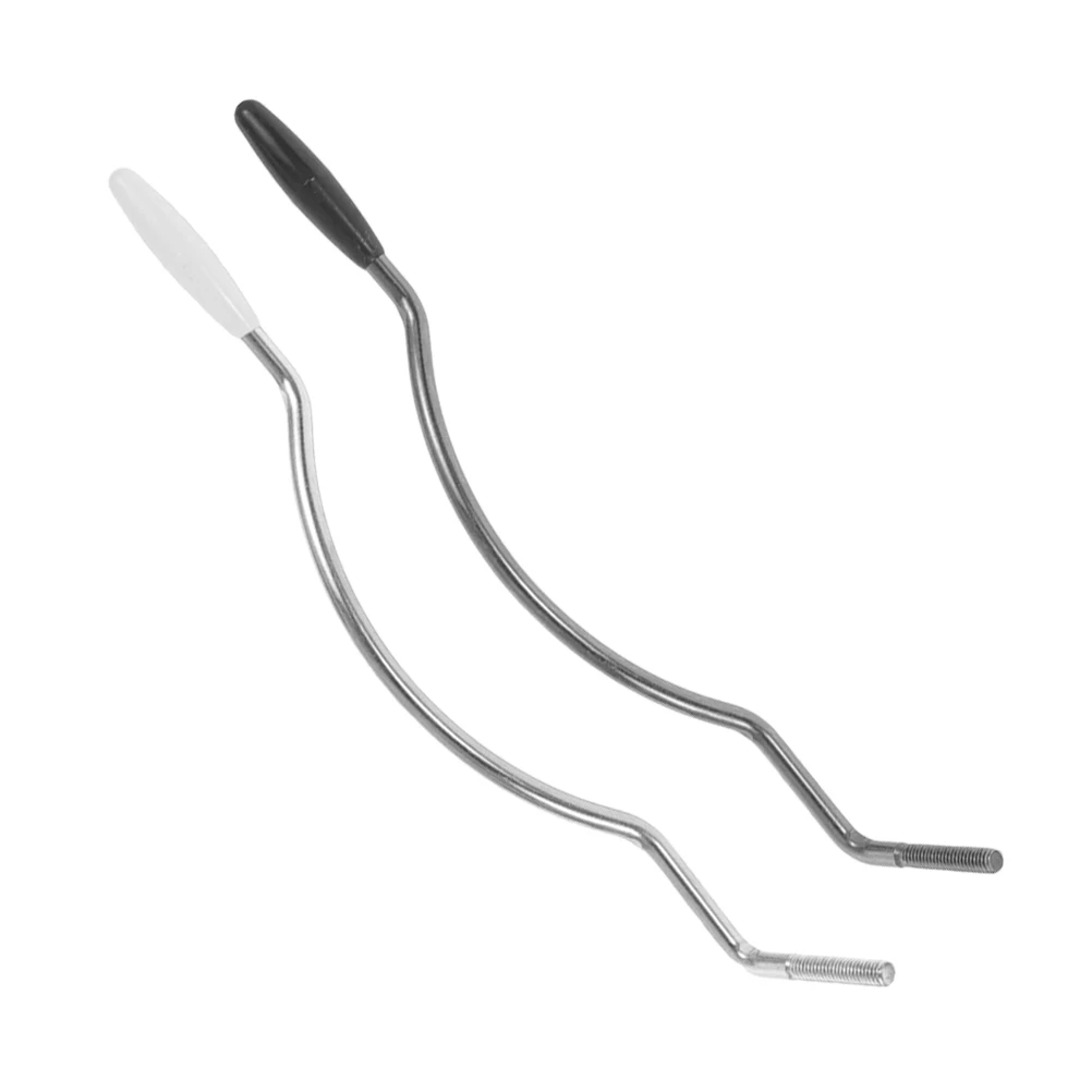 

2pcs Electric Guitar Tremolo Arm 6mm Thread Whammy Bar Joystick Rubber Black Silver String Tension Change Pitch Durability