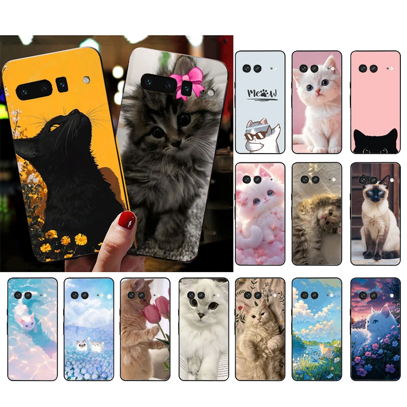 Custodia per telefono per Google Pixel 10 9 Pro XL 9A 8 7 6 Pro Pixel 8A 7A 6A Pixel 8 7 6 5 Custodia per gatti