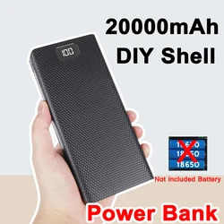 8 sztuk 18650 20000mAh Power Bank DIY obudowa baterii ładowania schowek podwójny rodzaj USB C Android Micro USB interfejs dla smartfonów