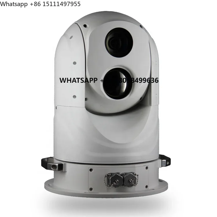 6.1-561mm 92x IP67 Starlight Optical Zoom Gyro Stabilisation Dual Sensor Marine PTZ  and Infrared Thermal Imaging