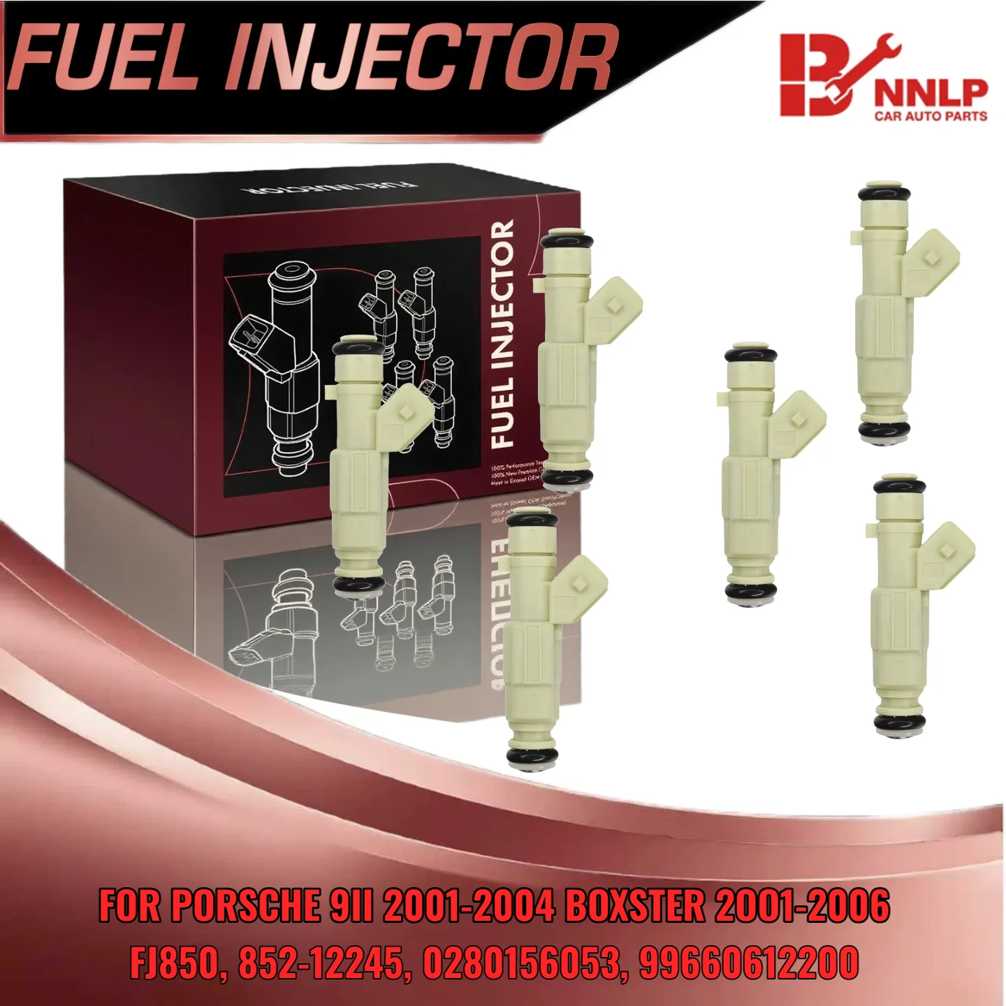 

For Porsche 911 Boxster 2001 2006 6PCS Fuel Injector Set 2 7L 3 2L 3 6L Petrol FJ850