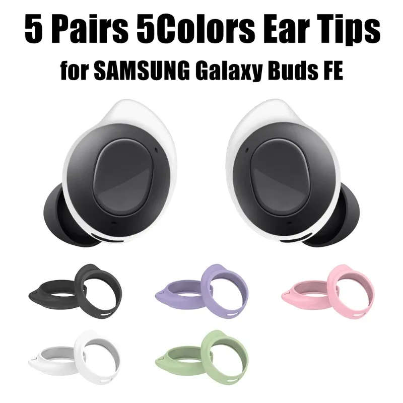 5 Pairs Silicone Ea…