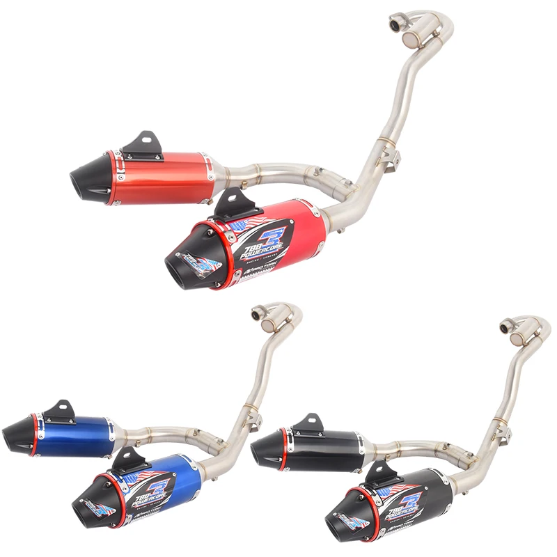 For Honda CRF150F CRF230F CRF 150F 230F 2003 - 2019 Motorcycle Full Exhaust Escape Systems Front Link Pipe Left & Right Muffler