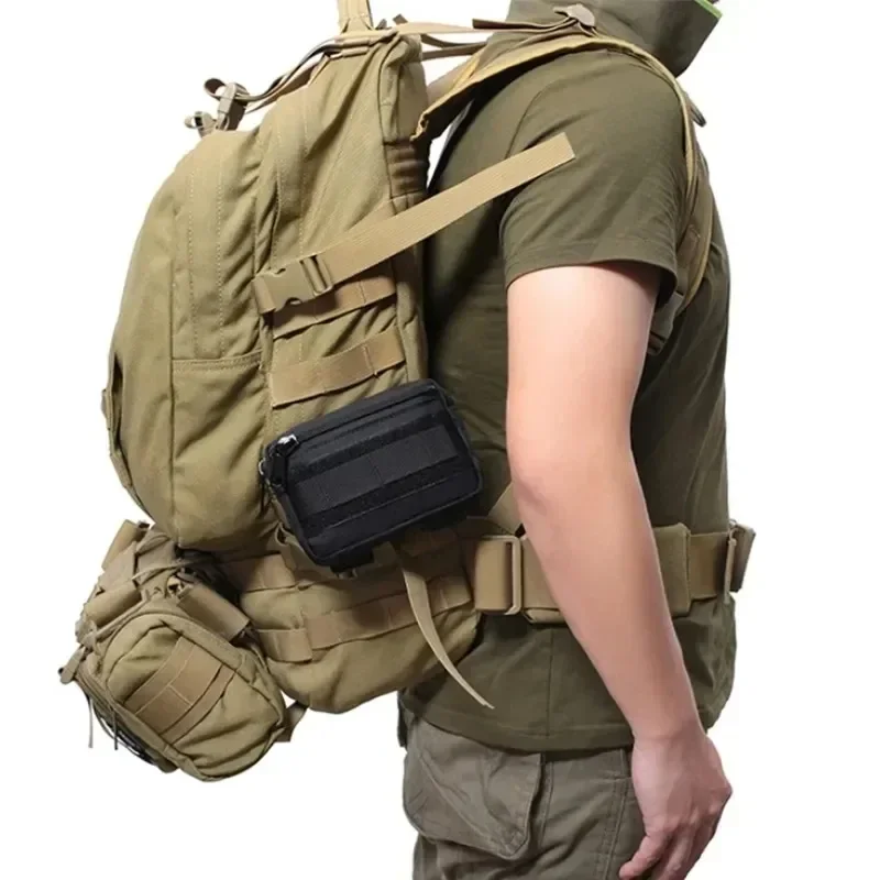 Tactical Molle Waist Bag Men Outdoor Camping Wallet Climbing Purse Fanny Pack Edc Phone Bag Nylon Hunting Belt Pouch