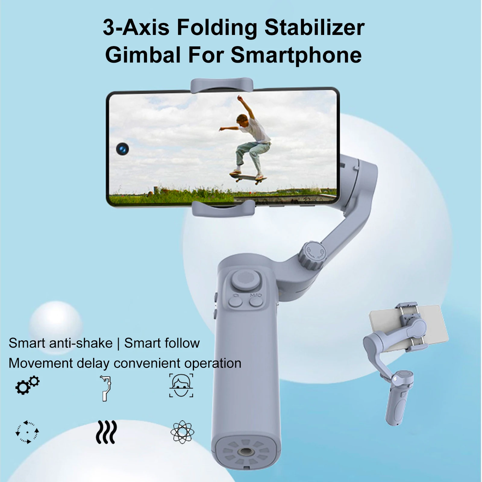 Newest SIXIGNWO 3-Axis Handheld Gimbal, Optional AI Smart Tracking, Smartphone Stabilizer for iPhone 14 Pro Xiaomi Huawei Vlog