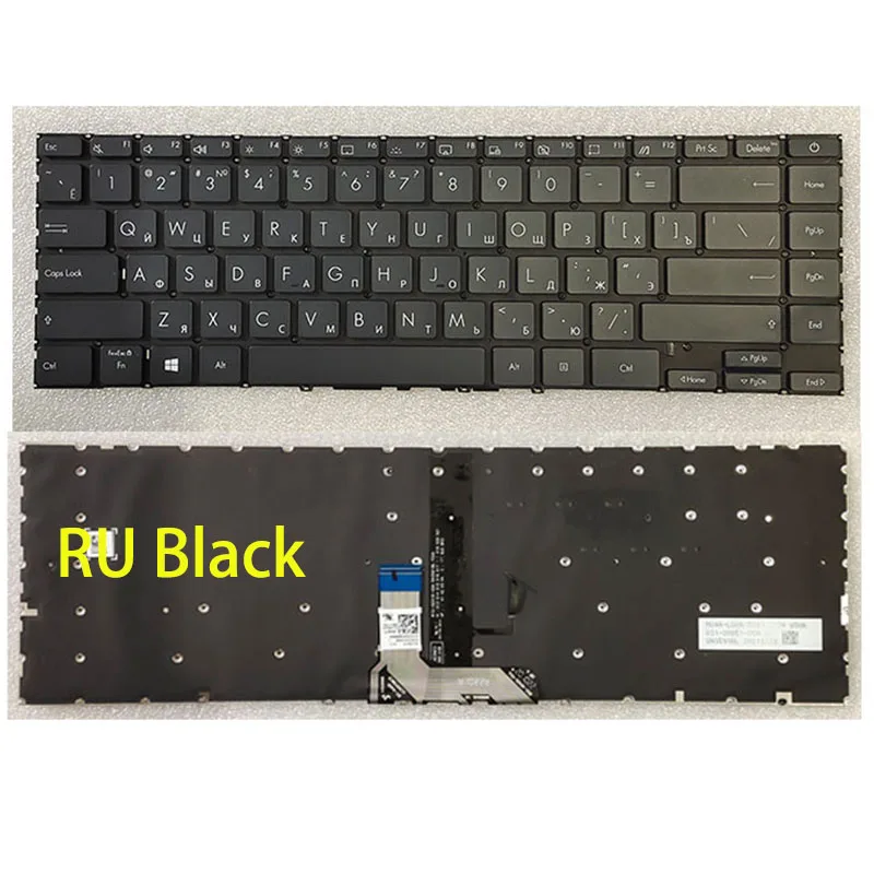 Imagem -02 - Teclado para Asus Zenbook 14 Ux425j Ux425ja Ux425e Ux425ea Um425 Um425i Um425ia Um425qa U4700 U4700j ru Eua Árabe Árabe