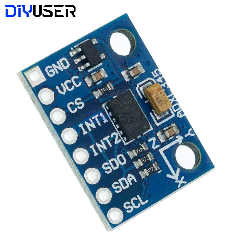 DIYUSER GY-291 ADXL345 디지털 중력 가속 틸트 모듈, IIC/SPI 변속기 재고
