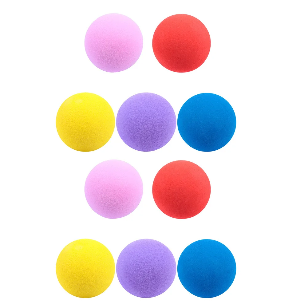 10 pçs 6cm bolas de golfe macias leves sem odor seguro para iniciantes exercício interno crianças prática bola de treinamento