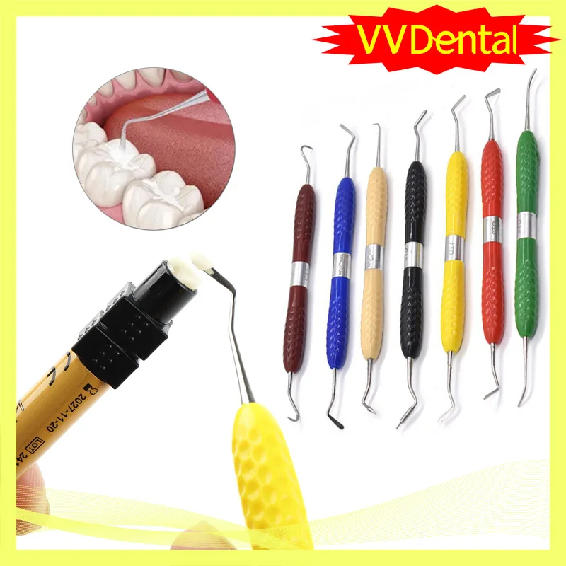 

CT1-CT7 Dental Tool Composite Resin Filling Spatula Aesthetic Restoration Dental Composite Instruments 7pcs Model for choose